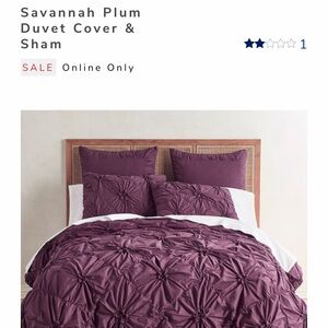 savannah plum duvet cover